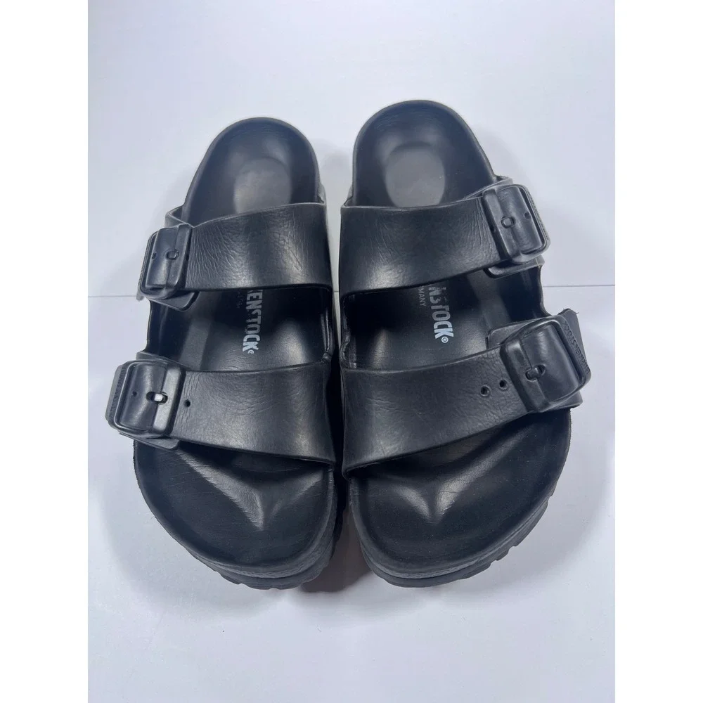 Birkenstock Arizona EVA Sandals Kids Size 33 Black Waterproof Double Strap Slide